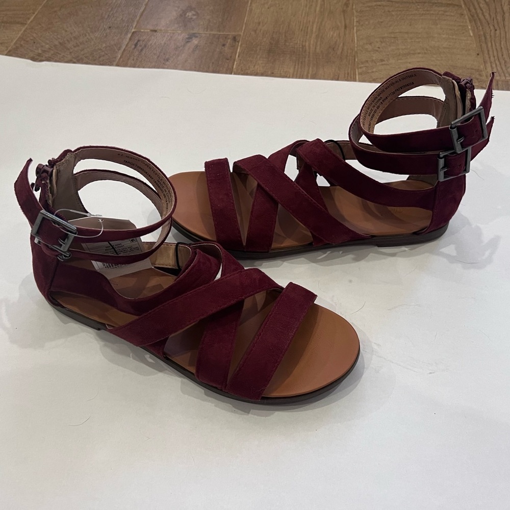 Burgundy Sandals